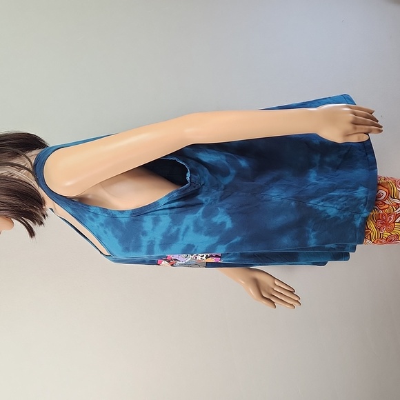 DISNEY VILLAINS Tie Dye screen print Tank top OSFM - Picture 11 of 14